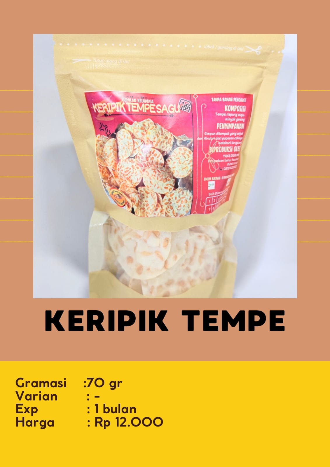Keripik Tempe Sagu
