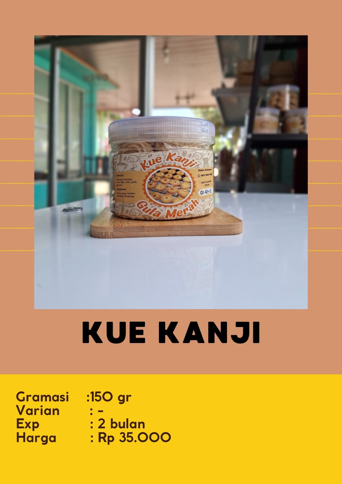 Kue Kanji Gula Merah
